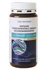 Kliknij, aby powiększyć Ekstrakt z Omułka zielonowargowego 500mg<br />170/340 kaps.